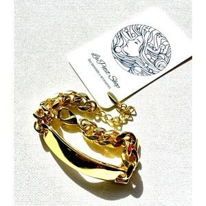 Manilla de hombre en Oro Laminado 14k. 3 capas de oro una capa protectora.